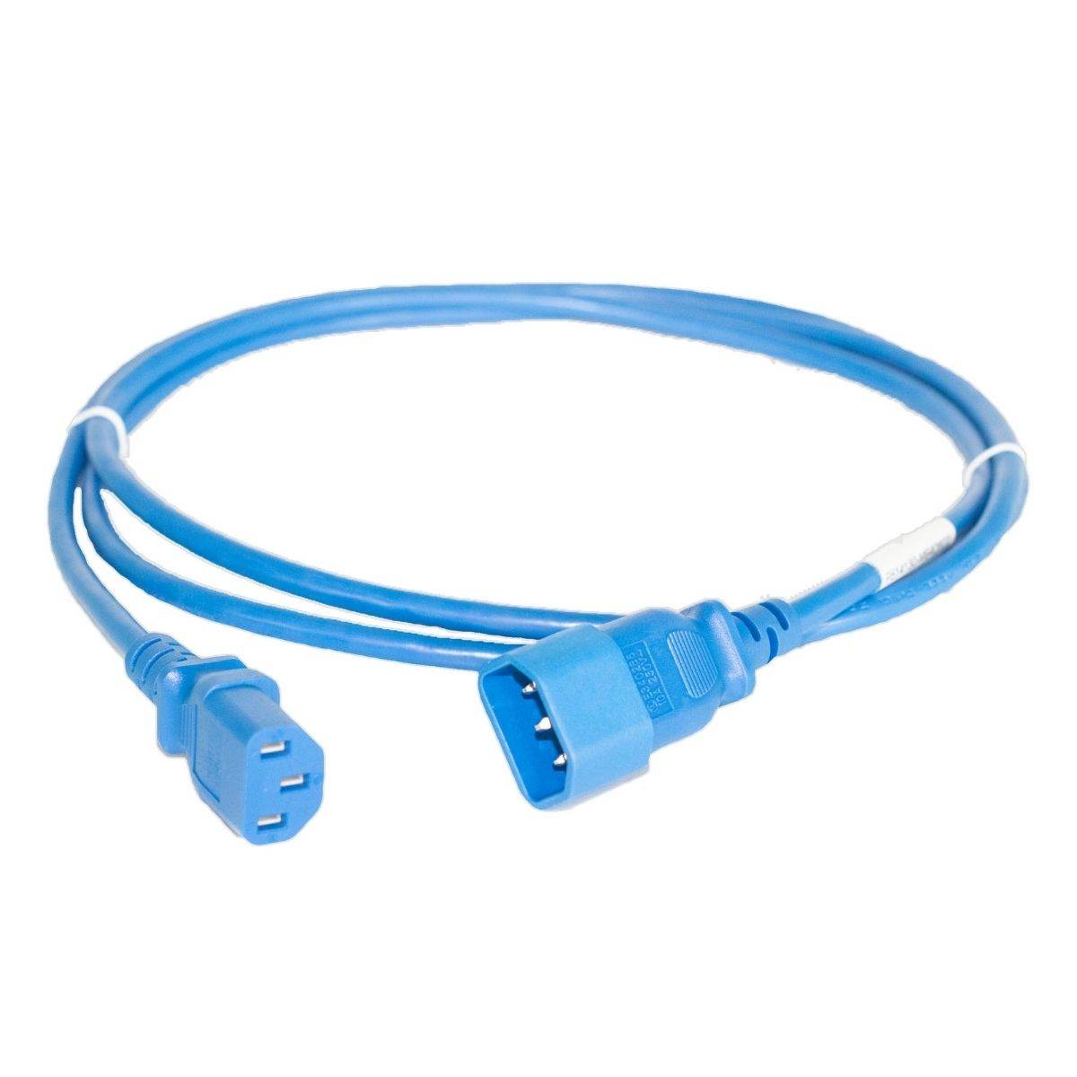 Brinnova 6FT IEC60320 C14 To IEC60320 C13 Power Cord, SVT 250V/10A, Blue - Brinnova