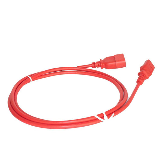 Brinnova 6FT IEC60320 C14 To IEC60320 C13 Power Cord, SVT 250V/10A, Red - Brinnova