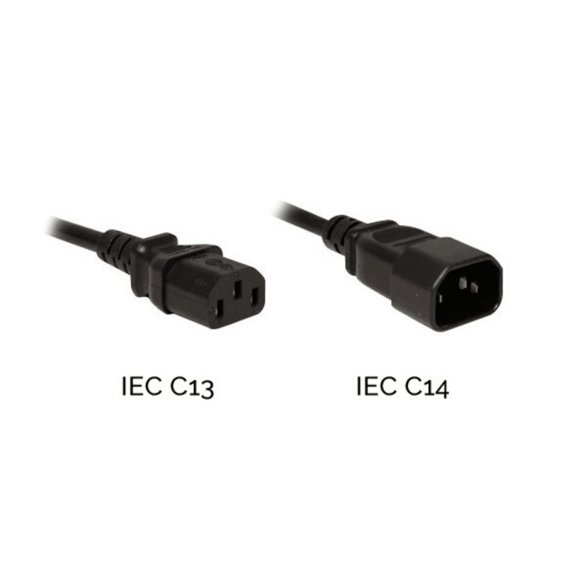 Brinnova 2FT IEC60320 C14 To IEC60320 C13 Power Cord, SVT 250V/10A, Black - Brinnova