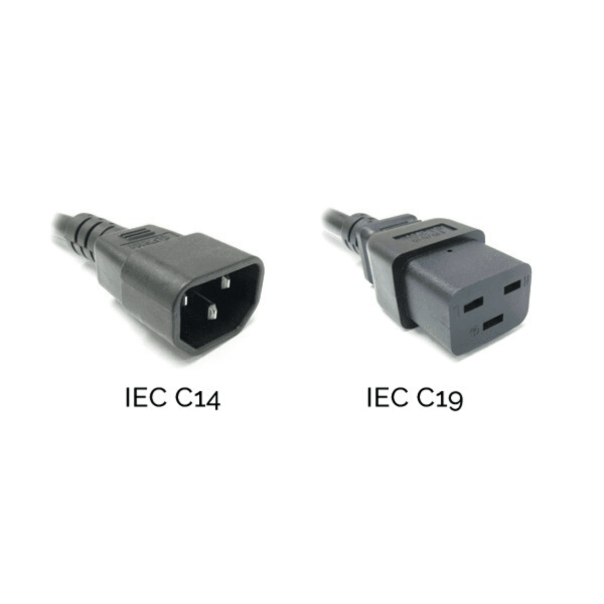 Brinnova 2FT IEC60320 C14 To IEC60320 C19 Power Cord, SJT 250V/15A, Black - Brinnova