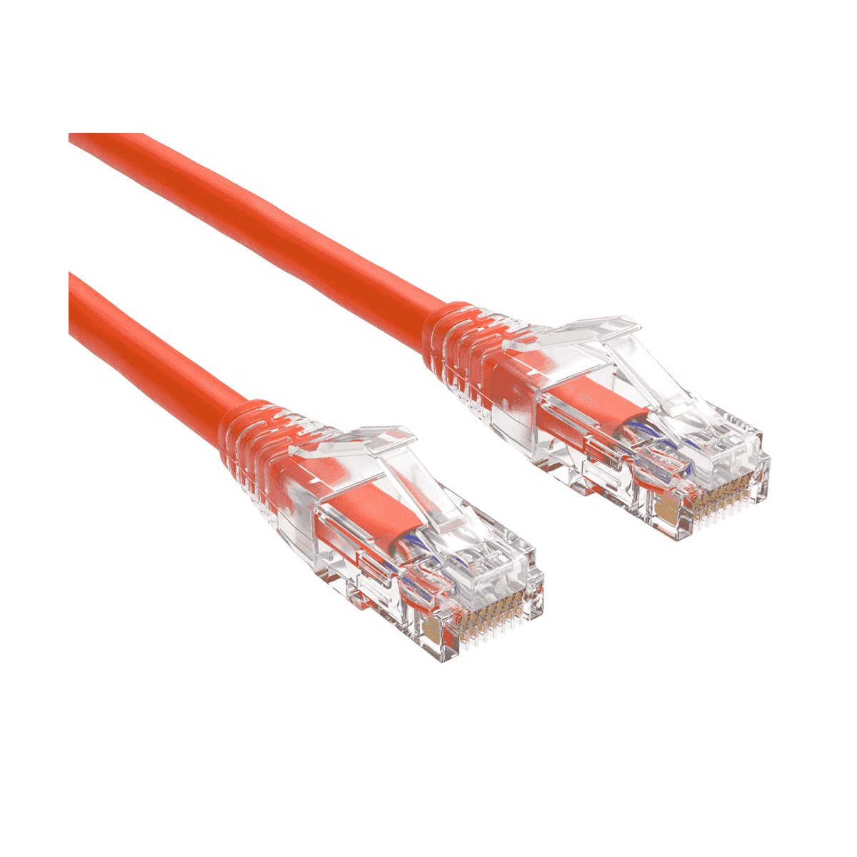 Brinnova Slim CAT6 13FT 28 AWG UTP Patch Cable, Orange, Snagfree Premium Boot, with Serialization labels - Brinnova