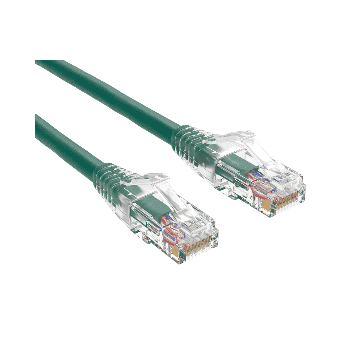 Brinnova Slim CAT6 50FT 28 AWG UTP Patch Cable, Green, Snagfree Premium Boot, With Serialization Labels - Brinnova