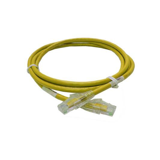 Brinnova Slim CAT6 10FT 28 AWG UTP Patch Cable, Yellow, Snagfree Premium Boot, With Serialization Labels