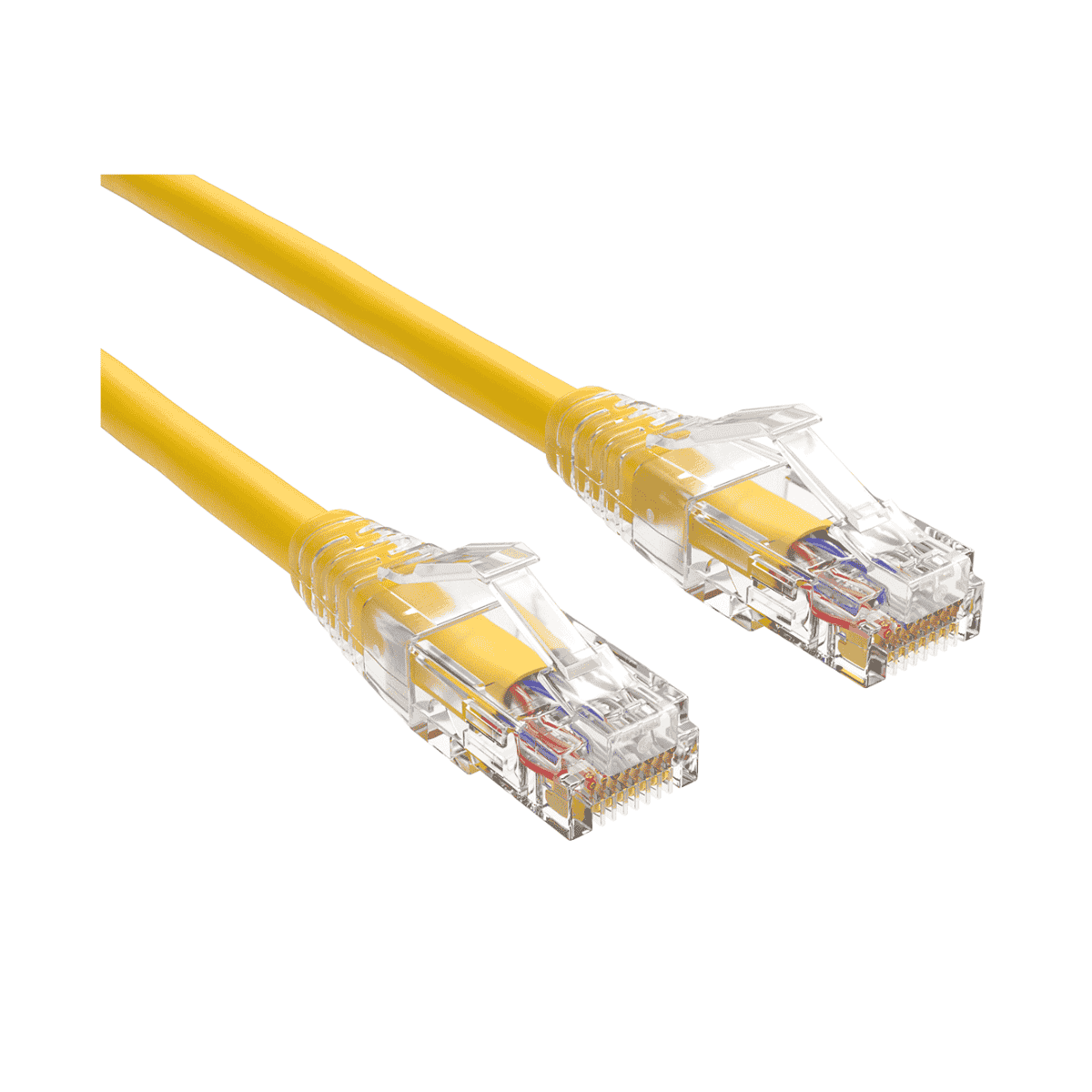 Brinnova CAT6A 1FT F/STP Patch Cable, Yellow, Snagfree Premium Boot, with Serialization labels - Brinnova